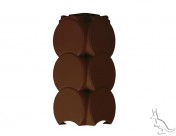 Holzblock внешний угол венец темно-коричневый 150